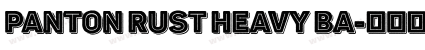 Panton Rust Heavy Ba字体转换